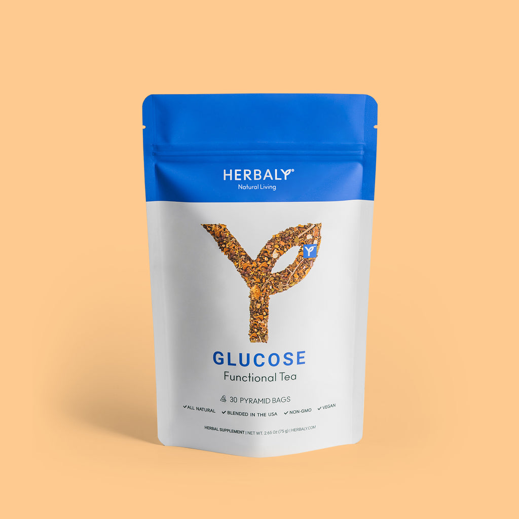 Glucose Functional Tea: Support Blood Sugar Balance - HerbalyAmerican ExpressApple PayDiners ClubDiscoverGoogle PayMastercardPayPalShop PayVisa-image